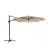 Parasol de grădină Mirpol Kazuar 3 m, bej, cu braț lateral și copertină din poliester
