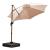 Parasol de grădină Mirpol Roma D bej, 300 cm, cu manivelă și funcție de înclinare