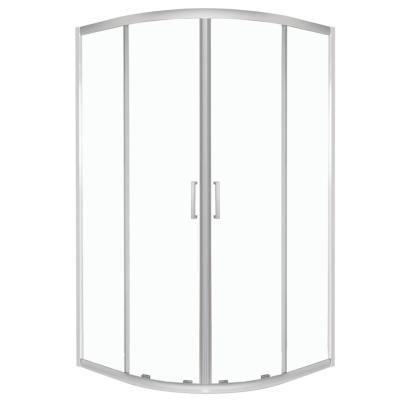 Cabină de duș curbată Kerra Aruba 90 GL, 90x90 cm, sticlă 5 mm, crom, fără tavă