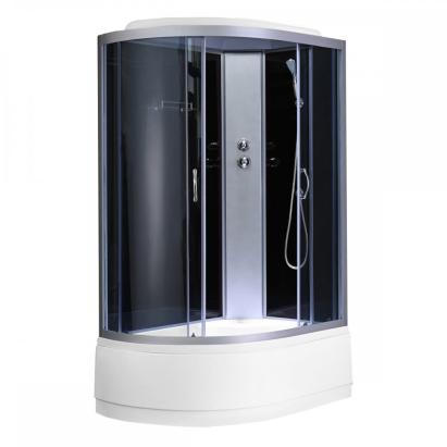 Cabină de duș Leziter Cora 120x80 cm cu tavă adâncă și instalare pe dreapta