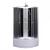 Cabină de duș Leziter Karolino 80x80 neagră cu tavă adâncă și uși glisante