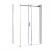 Cabină de duș asimetrică Leziter Bold-in 80x100 cm, sticlă securizată 8 mm