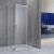 Cabină de duș asimetrică Leziter Galatro 80x100 cm, ușă batantă, 195 cm