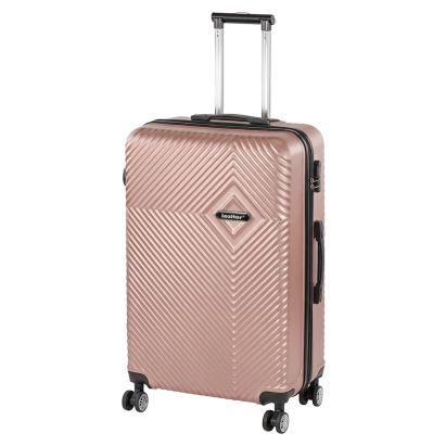 Valiză mare Leziter TraveLux Pro, rigidă ABS, 100 L, 76x50x29 cm, aur roz