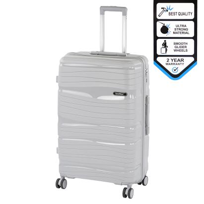 Valiză mare Leziter Travelux Voyager hardtop 50x78x30 cm, gri, roți 360°