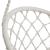 Hamac suspendat tip fotoliu cu spatar tip cuib, bumbac alb, 80x60x120 cm