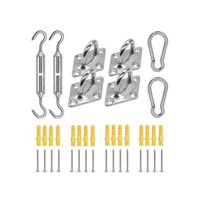 Kit prindere și tensionare velă solară Leziter M6, inox 304, complet