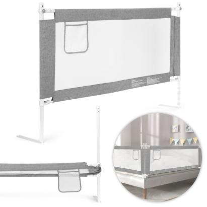 Grilă de siguranță pentru pat Homelux 150 cm, înălțime reglabilă, pliabilă