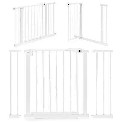 Poartă de siguranță Homelux pentru scări și uși, 74–105 cm, oțel alb