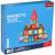 Set de construcții magnetic 66 piese, multicolor, plastic transparent, 3+