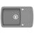 Chiuvetă de bucătărie din granit cu o cuvă, gri  GartenMobel Dekor