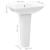 Lavoar cu piedestal, alb, 580 x 470 x 200 mm, ceramică GartenMobel Dekor