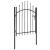 Poarta de gradina Woerden oțel 1x1 m negru GartenMobel Dekor