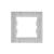 Cadru simplu alb Leziter Nova 83x83 mm pentru modul, margini rotunjite