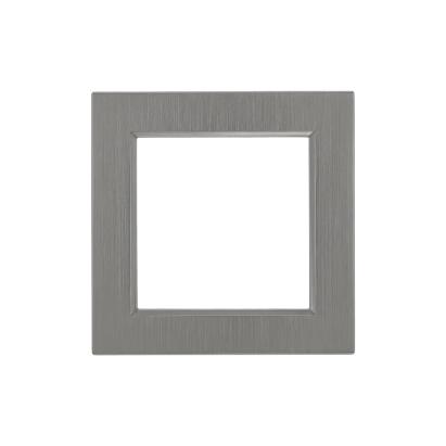 Cadru simplu Leziter Nova, gri, 83 x 83 mm, pentru 1 modul
