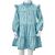 Rochie pentru copii cu mâneci lungi, albastru, 104 GartenMobel Dekor
