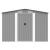 Șopron de grădină, 257x298x178 cm, gri, metal GartenMobel Dekor