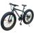 Bicicletă Fat Bike 26 inch, cadru 17 inch, Shimano 21 viteze, frâne pe disc, negru/verde