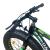 Bicicletă Fat Bike 26 inch, cadru 17 inch, Shimano 21 viteze, frâne pe disc, negru/verde