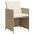 Set mobilier de grădină cu perne, 3 piese, bej GartenMobel Dekor
