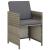 Set mobilier de grădină cu perne, 3 piese, gri GartenMobel Dekor