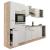 Mobilă de bucătărie modulară Leziter Yorki 300 cm, stejar Sonoma cu front alb satinat