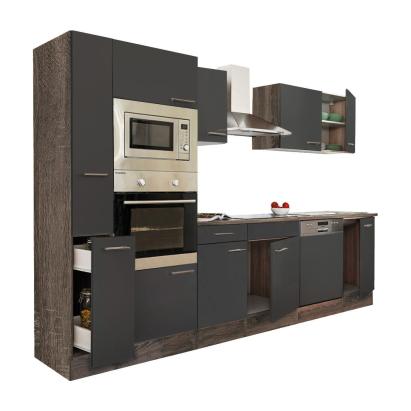 Mobilă de bucătărie modulară Leziter Yorki 310, stejar Yorki, antracit satinat