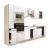Mobilă de bucătărie modulară Leziter Yorki 310, stejar Sonoma și front alb satinat, 300 cm