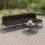 Set mobilier de grădină cu perne, 6 piese, gri, poliratan GartenMobel Dekor