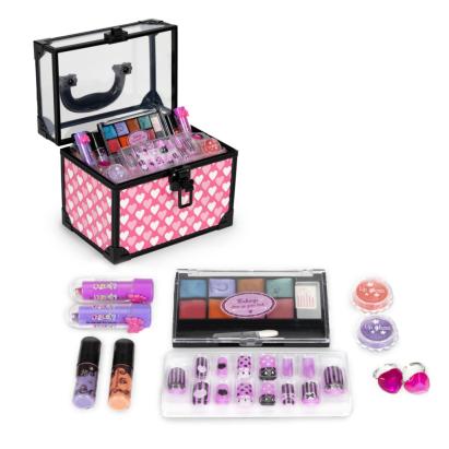 Set machiaj și ojă pentru copii Homelux, cu cutie cosmetică și accesorii