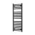 Radiator portprosop Leziter curbat 1200x500 mm, negru mat, 400 W