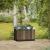 Jardinieră Curver decorativă 81 L cu auto-udare, efect lemn nuc