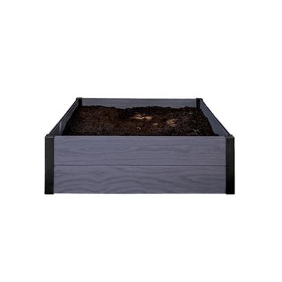 Pat de flori pătrat Curver Maple gri, 106 x 106 x 32 cm, material compozit Evotech