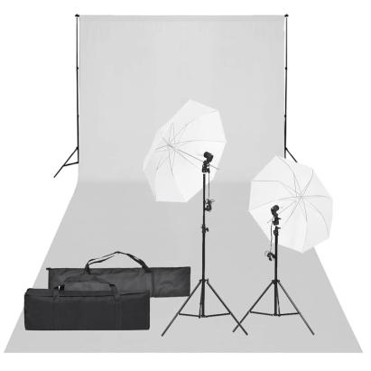 Kit studio foto cu set de lumină și fundal GartenMobel Dekor