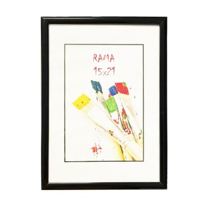 Rama foto clasică Bessie 15x21 cm, neagră, pentru perete sau birou