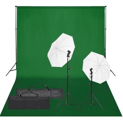 Kit studio foto cu set de lumină și fundal GartenMobel Dekor