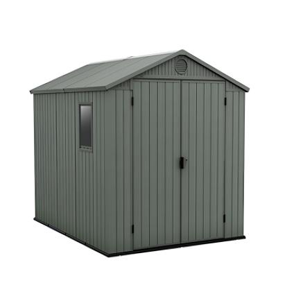 Căsuță de grădină Curver Darwin 6x8 din plastic EVOTECH, verde, 190x244 cm