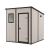 Căsuță de grădină Curver Manor 6x6 din plastic, bej, 183,5x185x200 cm