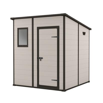 Căsuță de grădină Curver Manor 6x6 din plastic, bej, 183,5x185x200 cm