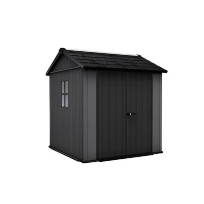 Căsuță de grădină Curver Newton 2.0 7x7.5 din plastic EVOTECH, gri