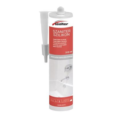Silicon sanitar alb Leziter 310 ml, antimucegai, flexibil pentru etansari