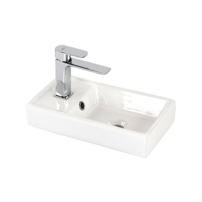 Chiuvetă baie Leziter Melanie 40 cm, ceramică albă, design compact