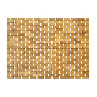 Covoraș de baie din bambus Leziter 40x60 cm, antiderapant, uscare rapidă