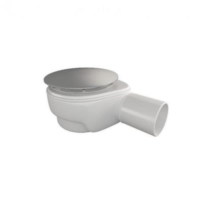 Sifon pentru tavă de duș Kerra Speed 90, 90 mm, alb cu capac cromat