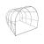 Sera tunel din folie Mirpol Solar 3x4,5x2 m, verde, cu cadru galvanizat