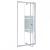 Ușă de duș reglabilă Leziter Flexi-S 76-91x185 cm, sticlă 6 mm