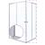 Ușă de duș glisantă Kerra Olga SQ 70 ELEMENT, sticlă securizată 4 mm