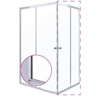 Ușă de duș glisantă Kerra Olga SQ 70 ELEMENT, sticlă securizată 4 mm