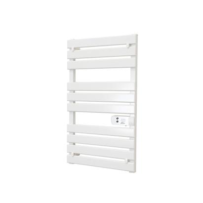 Radiator electric pentru prosoape Leziter 500W, alb, cu afisaj LED si functie uscare 2h