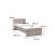 Pat single Leziter Miami 90x200 cm, stejar York, design modern minimalist